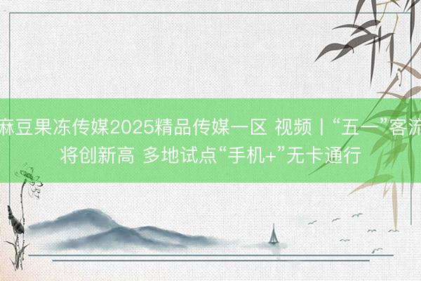 麻豆果冻传媒2025精品传媒一区 视频丨“五一”客流将创新高 多地试点“手机+”无卡通行