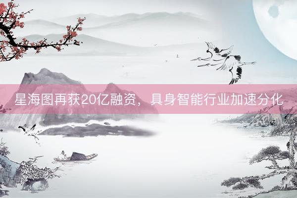 星海图再获20亿融资，具身智能行业加速分化