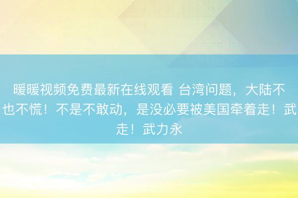 暖暖视频免费最新在线观看 台湾问题，大陆不急，也不慌！不是不敢动，是没必要被美国牵着走！武力永