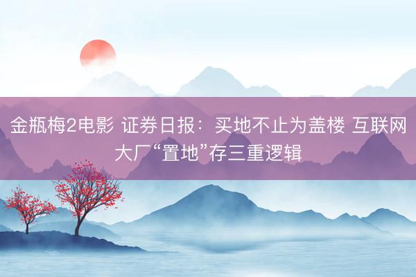 金瓶梅2电影 证券日报：买地不止为盖楼 互联网大厂“置地”存三重逻辑