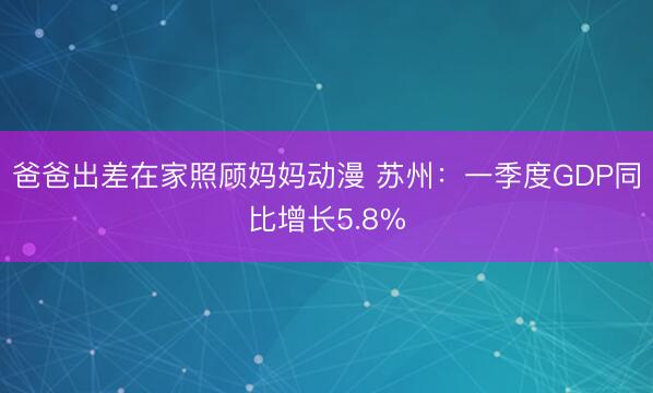爸爸出差在家照顾妈妈动漫 苏州：一季度GDP同比增长5.8%