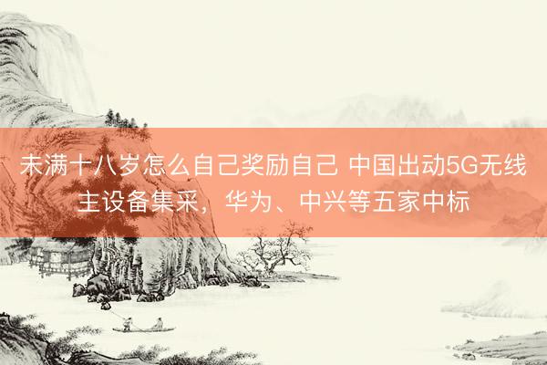 未满十八岁怎么自己奖励自己 中国出动5G无线主设备集采，华为、中兴等五家中标