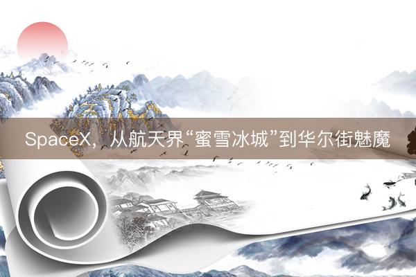 SpaceX，从航天界“蜜雪冰城”到华尔街魅魔